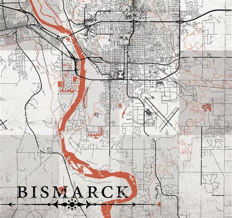 Bismarck City Map Printable