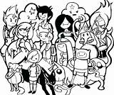 Adventure Time Coloring Pages Printable PDF  Coloringfoldercom sketch template