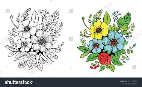 Best Easy Flower Sketch Drawing Royalty-Free Images, Stock Photos & Pictures | Shutterstock