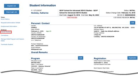 Cancel SEVIS Record in Initial Status | Study in the States