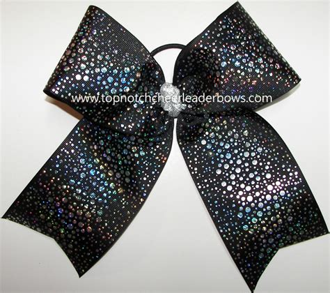 Bulk Sparkly Black Foil Cheer Bow, Black Foil Cheer Bow, Black Cheer Bow, Glitzy Black Cheer Bow ...