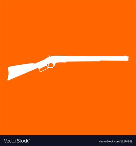 Rifle white icon Royalty Free Vector Image - VectorStock