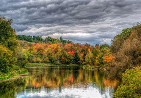 HD wallpaper: Vermont, Golf Course, Foliage, Mountains, autumn, fall ...