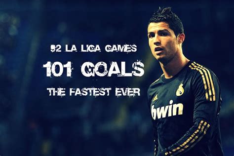 Cristiano Ronaldo - The fastest player ever to 100 La Liga Goals. | Cristiano ronaldo, Ronaldo ...