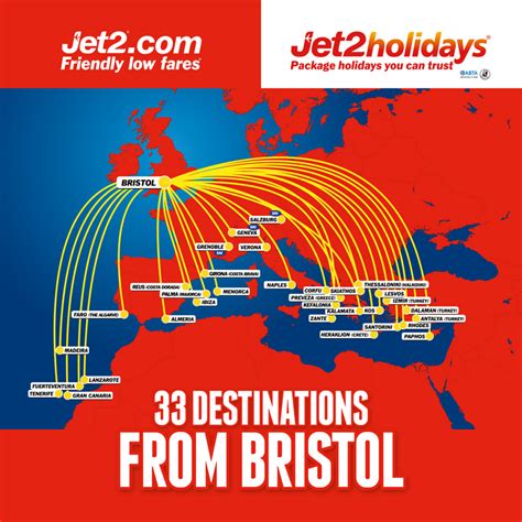 Jet2.com launches first flights from its 10th UK base in Bristol; 40 routes currently available ...