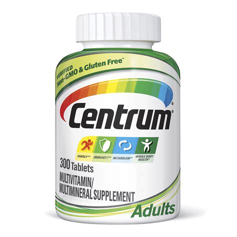 Buy CentrumAdult Multi/Multimineral Supplement with Antioxidants, Zinc ...