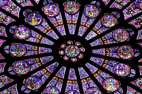 A Rose Window In Notre Dame Cathedral Photograph by William Sutton - Pixels