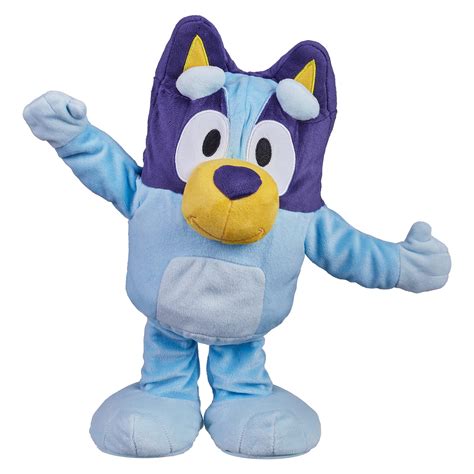 Bluey Dance and Play 14" Animated Plush | Over 55 Phrases and Songs, Multicolor