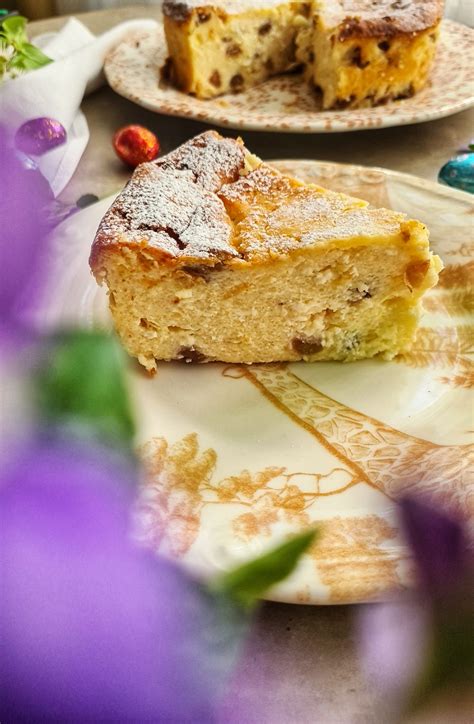 Pasca fara aluat cu branza dulce, ricotta si stafide - Traditii si delicii