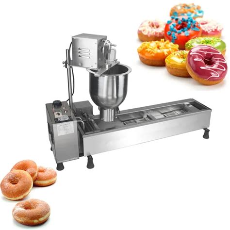 110V 220V Full automatic Commercial Electric Donut Machine Stainless Steel Full automatic Donut ...