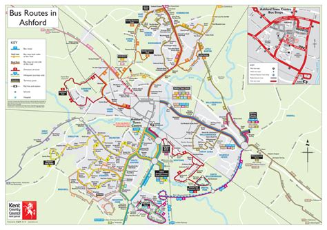 Ashford bus routes map