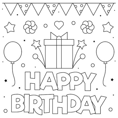 Free Printable Birthday Cards for Everyone | Happy birthday coloring pages, Free printable ...