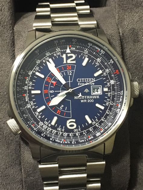 Citizen Nighthawk Blue Dial BJ7000-52L - myWatchMart