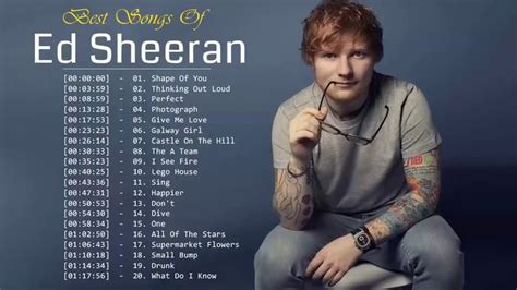 Best Of Ed Sheeran 2019 || Ed Sheeran Greatest Hits Full Album | Ed sheeran, Songs, Best songs