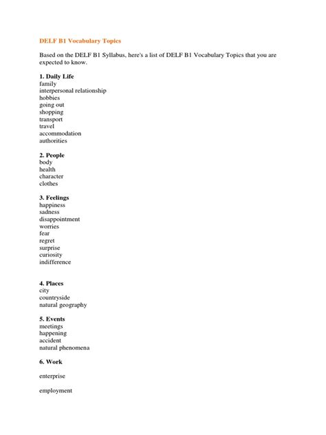 Delf B1 | PDF | Syntactic Relationships | Linguistic Morphology