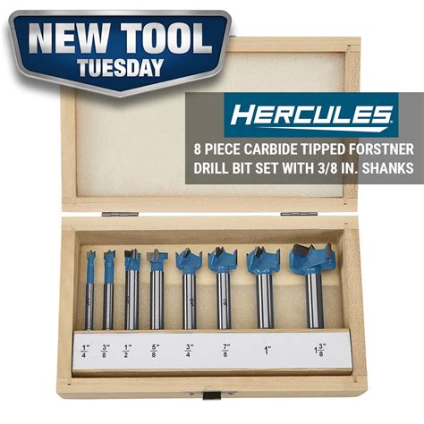 Harbor Freight on Twitter: "NEW PRODUCT ALERT: The extremely rugged 8 Piece HERCULES Forstner ...