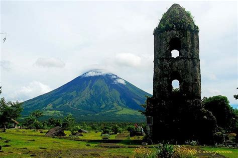 Cagsawa Bell Tower and Mayon Volcano Places To Travel, Places To Visit ...