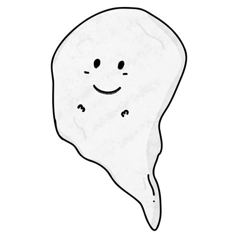 Ghost cartoon drawing for Halloween decor 27766302 PNG