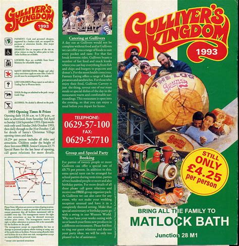 Gullivers Kingdom leaflet from 1993 | trainsandstuff | Flickr