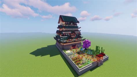 Japanese style castle Minecraft Map | Minecraft japanese, Japanese ...