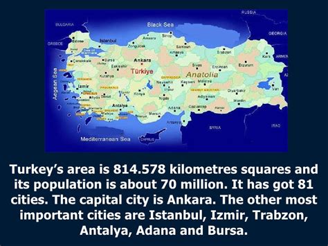 Turkey’s area is 814.578 kilometres