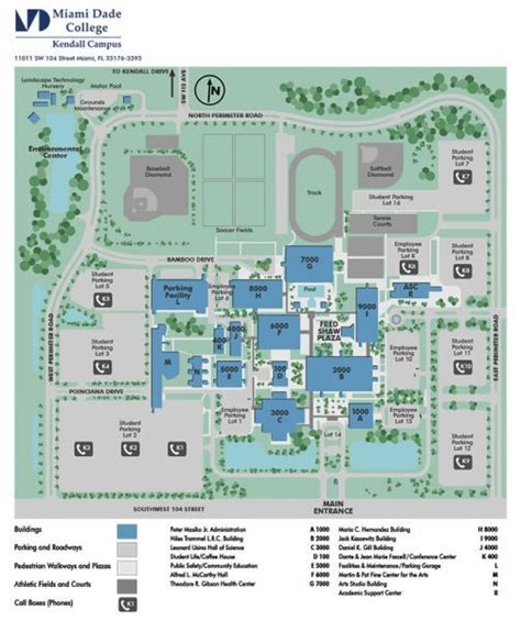 Exploring The Miami Dade College Kendall Campus Map - Map Of The Usa