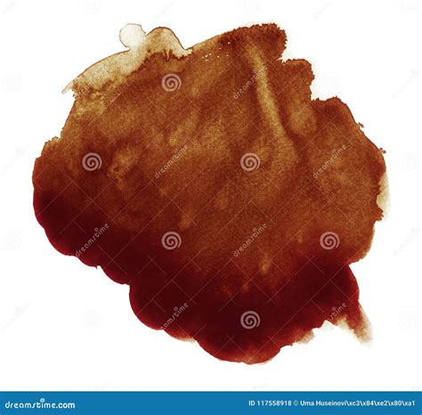 Big Brown Watercolor Splash Stock Illustration - Illustration of artwork, creativity: 117558918