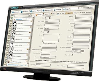 Online Address Book - an IP address web tracking contacts manager