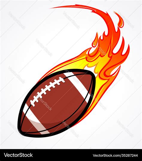 Football On Fire Drawings