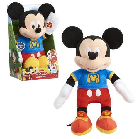 Disney Junior Mickey Mouse Singing Fun Mickey Mouse, 12-inch plush, Ages 3+ - Walmart.com ...