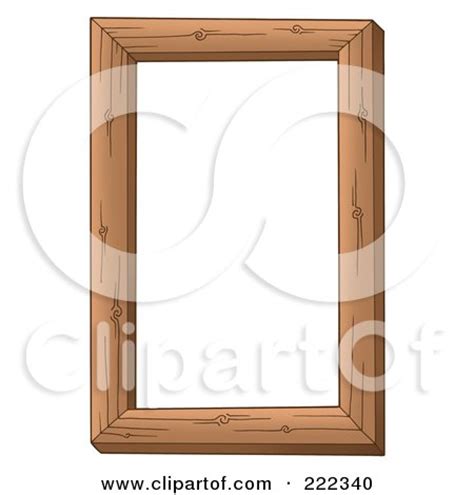 Royalty-Free (RF) Clipart Illustration of a Cartoon Wooden Picture ...