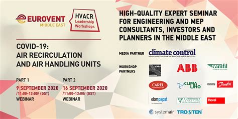 HVACR Leadership Workshops by Eurovent Middle East - COVID-19: Air ...