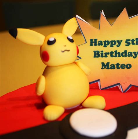 Cup O Cake: Mateo 5th Birthday Cake - Pokemon