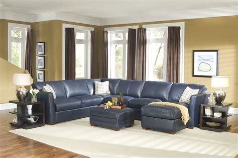 Light Blue Leather Sectional Sofa Leather Sofas in sizing 4288 X 2848 ...