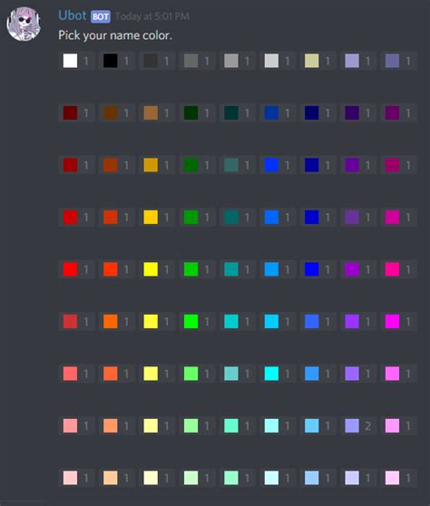 I made a reaction-based role color palette! : r/discordapp