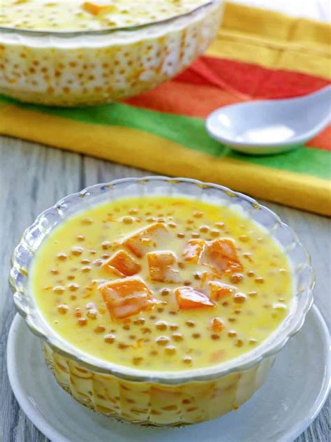 Creamy Tapioca Coconut Dessert Soup - Kawaling Pinoy