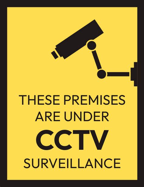 CCTV Surveillance sticker Template | PosterMyWall