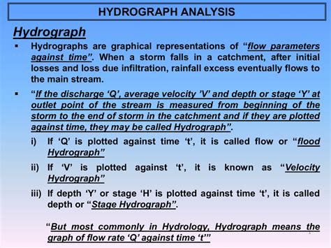 HYDROGRAPH ANALYSIS - Civil Engineers