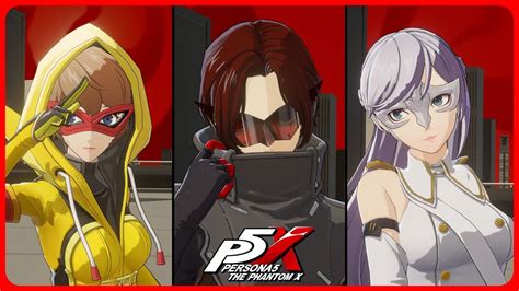 All Beta 1 Characters Showcase - Persona 5: The Phantom X - YouTube