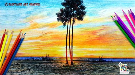 √ Colored Pencil Sunset