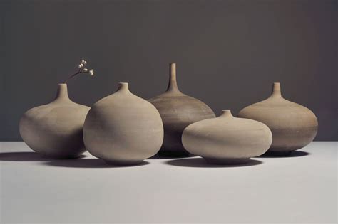 Another group of narrow neck vases. | Miniature pottery, Vase shapes ...