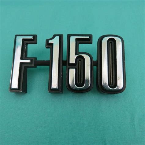 Ford F-150 Emblem D5TB-16702-AA Chrome Black Metal #Ford | Ford f150 custom, Ford f150, F150