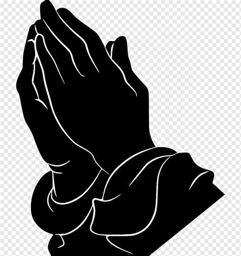 Hands illustration, Praying Hands Prayer Religion, Islam, hand, monochrome, arm png | PNGWing