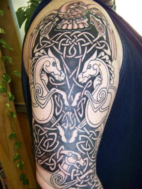 02 Celtic Tribal Tattoo Sleeve Irish Celtic Tattoos, Celtic Warrior Tattoos, Celtic Horse Tattoo ...