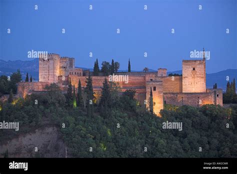 Evening view of Alhambra Stock Photo - Alamy