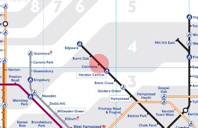 Colindale station map - London Underground Tube