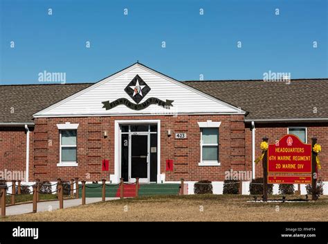 6th Marine Regiment Headquarters, Marine Corps Base Camp Lejeune Stock ...