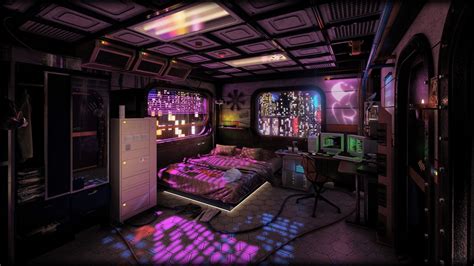 Pin by Laelaps on Themis Sigma | Futuristic bedroom, Cyberpunk interior, Futuristic interior