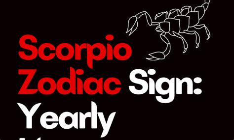 Scorpio Zodiac Sign: Yearly Horoscope 2023 - Zodiac Heist