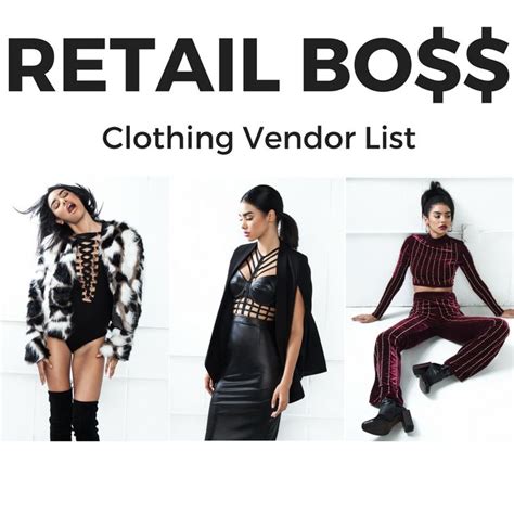 Clothing Vendor List (Shoe Vendors Included) | Wholesale clothing ...